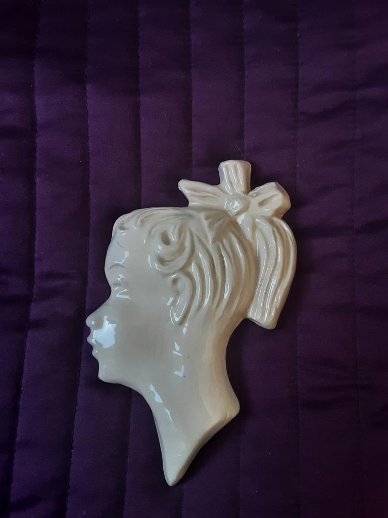 Meisjeskopje, Ophalen of Verzenden, Zilver, Overige materialen