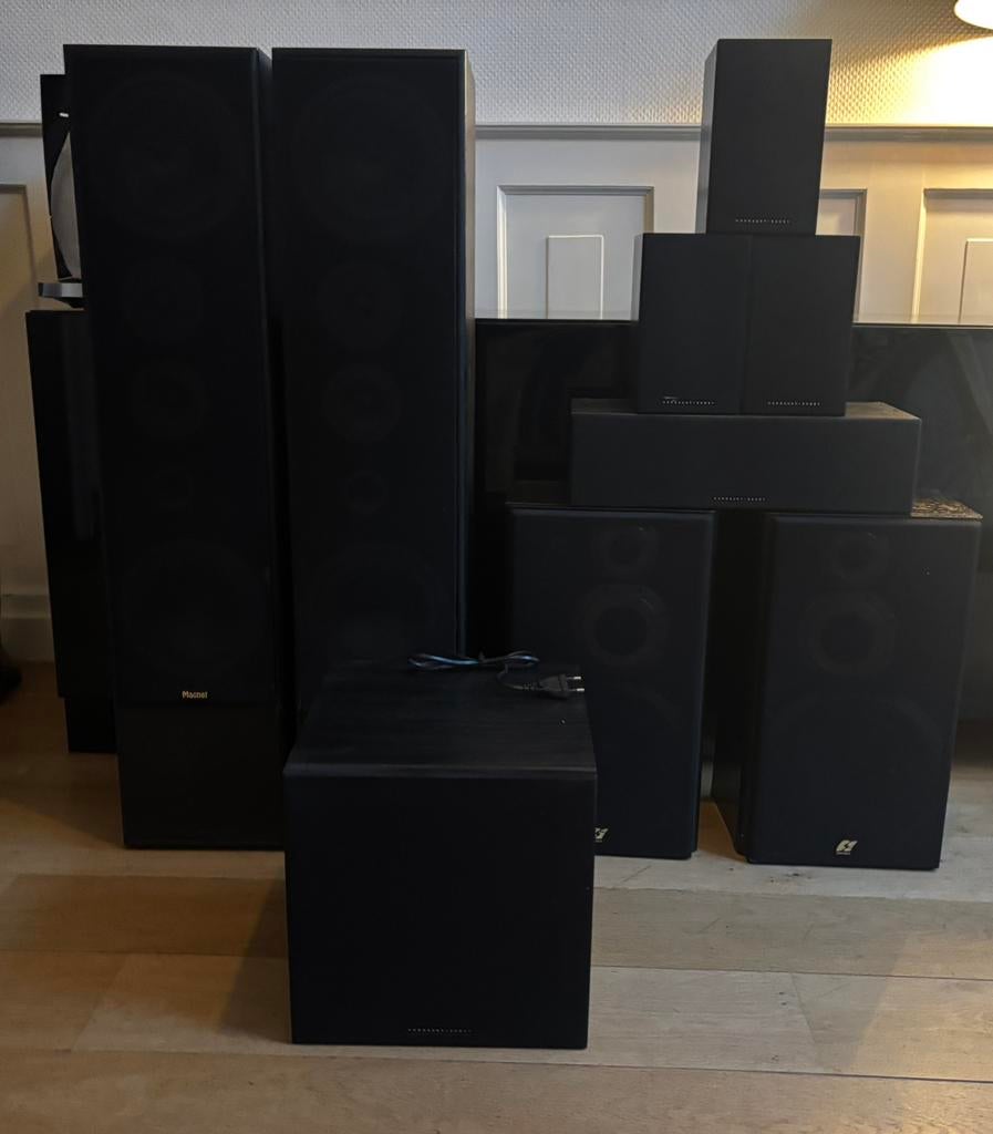 Magnat Vector 6 + Mordaunt-Short Surround Set – Compleet, Verzamelen, Ophalen, Audio en Video