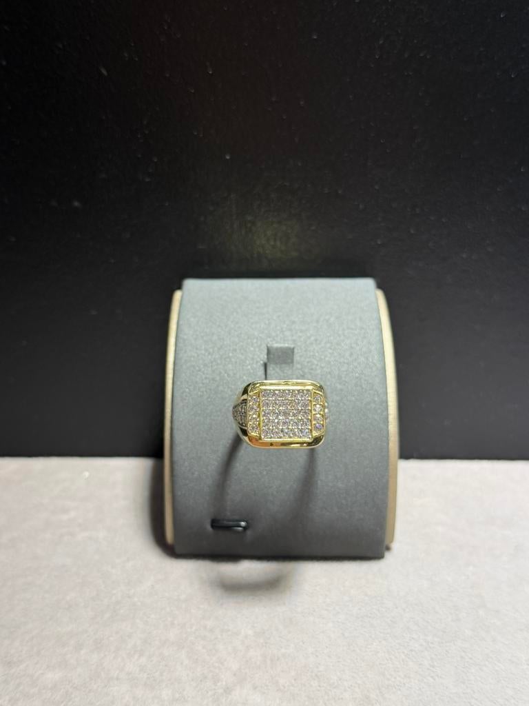 14 Karaat Goud - Ring - Zegel Ring - Nieuw - Mt 20,5, Ophalen of Verzenden, Nieuw, Goud, Dame of Heer