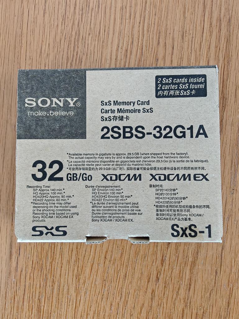 Sony SxS memory cards 32gb, Ophalen, Nieuw, Video