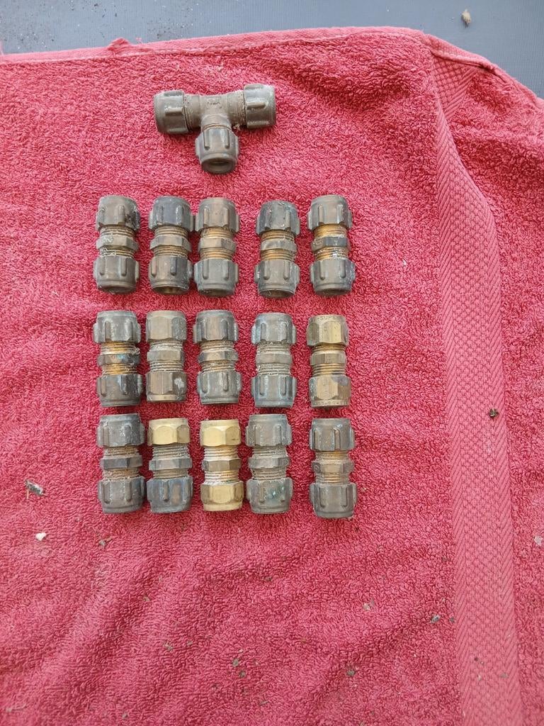 Knelkoppeling mof 15mm, Verzenden, Nieuw, Koper, Kraan