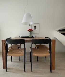 Pilat & Pilat eettafel, Huis en Inrichting, Tafels | Eettafels, Ophalen, Vierkant, Zo goed als nieuw, Vijf personen of meer