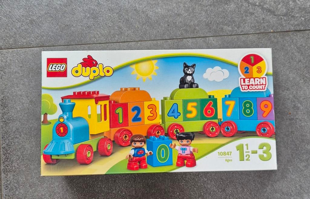 LEGO Duplo Mijn Eerste Cijfertrein 10847, Kinderen en Baby's, Speelgoed | Duplo en Lego, Zo goed als nieuw, Duplo, Complete set