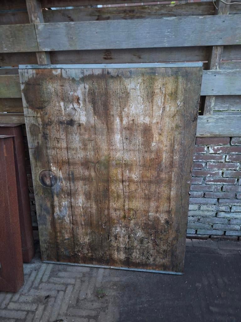 Steen schot, Tuin en Terras, Schuttingen, Ophalen, Gebruikt, Hout, Minder dan 3 meter