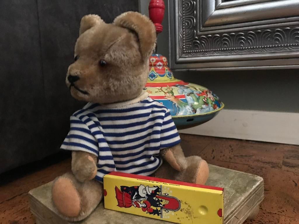 Antiek steiff beertje mooie vormgeving, Ophalen of Verzenden