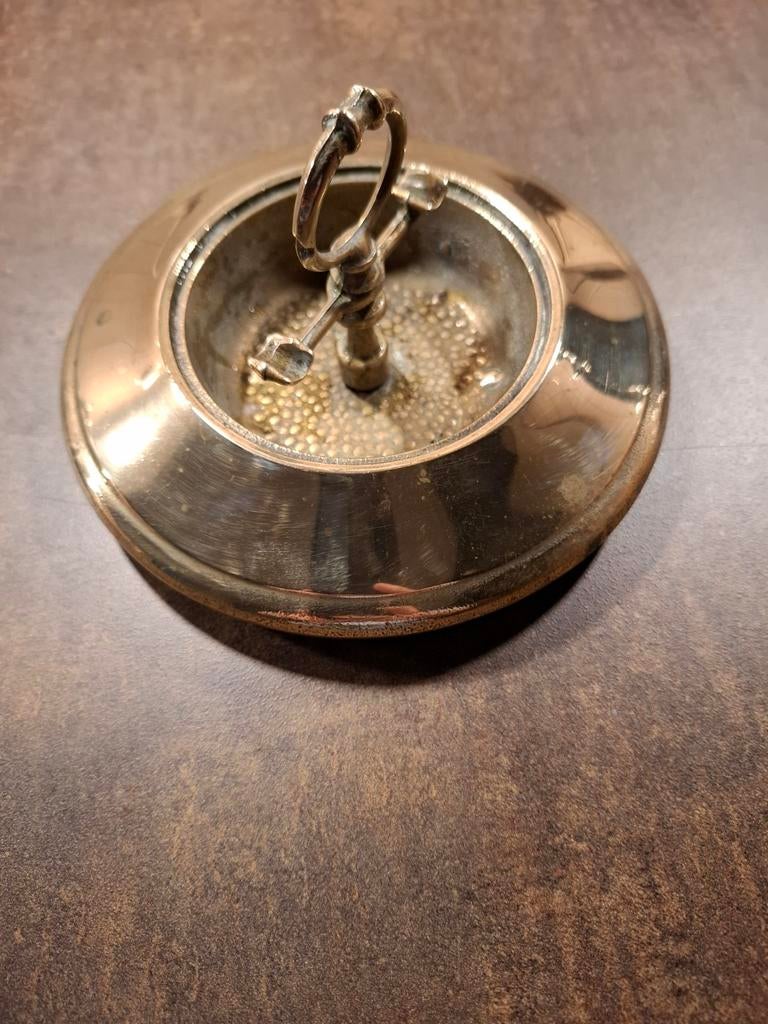 Oude koperen asbak, Ophalen of Verzenden, Koper of Brons