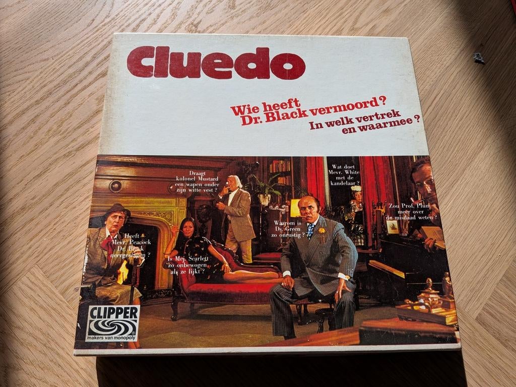 Cluedo bordspel Clipper, Vijf spelers of meer, Ophalen of Verzenden, Gebruikt, Clipper