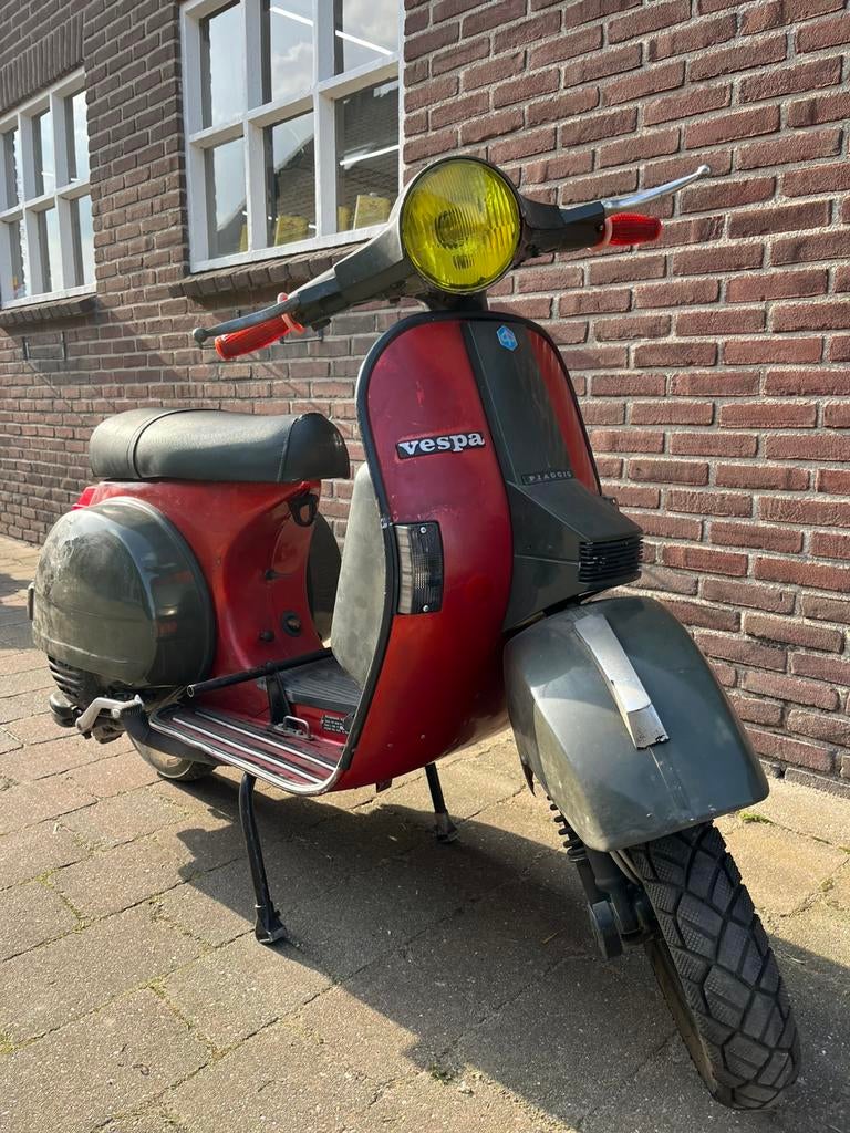 Vespa P200e, Ophalen, Zo goed als nieuw, Benzine