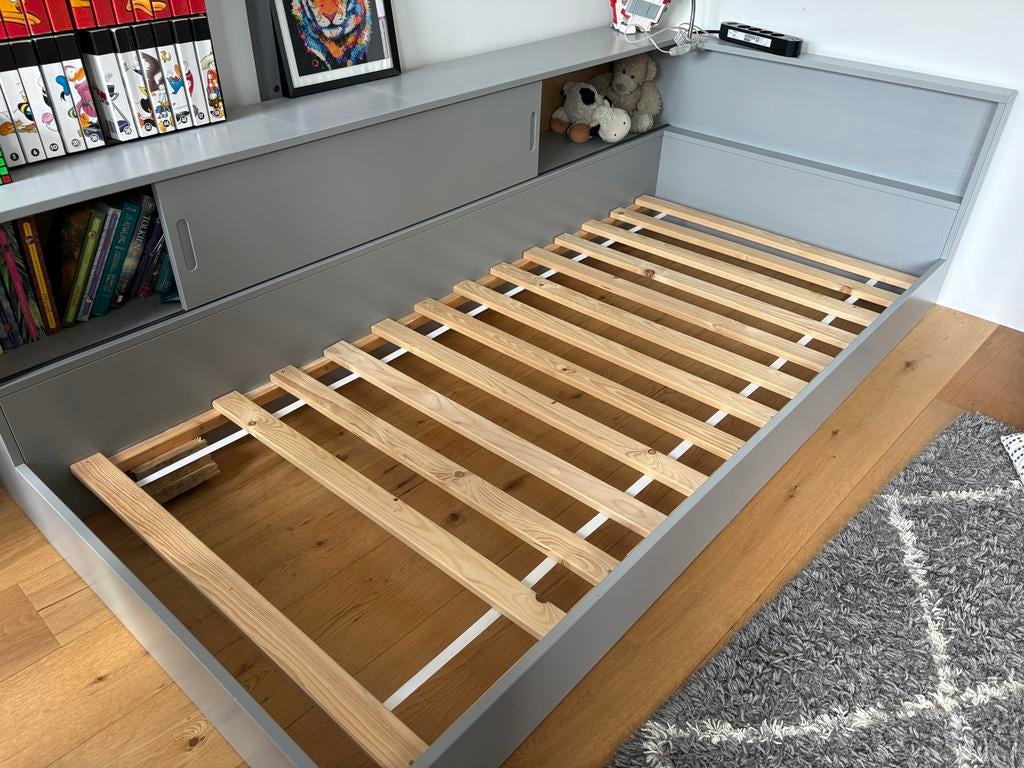 Woood kinder/tiener bed met lattenbodem, Ophalen, 85 tot 100 cm, Gebruikt, Lattenbodem
