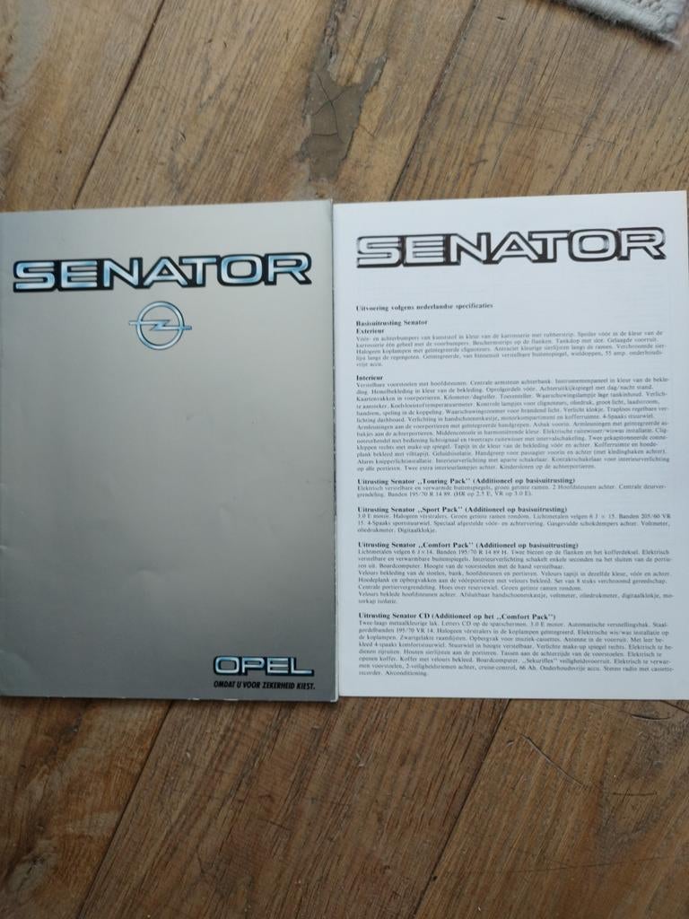 Opel Senator brochure uit 1983, Opel, Zo goed als nieuw, Opel, Ophalen of Verzenden