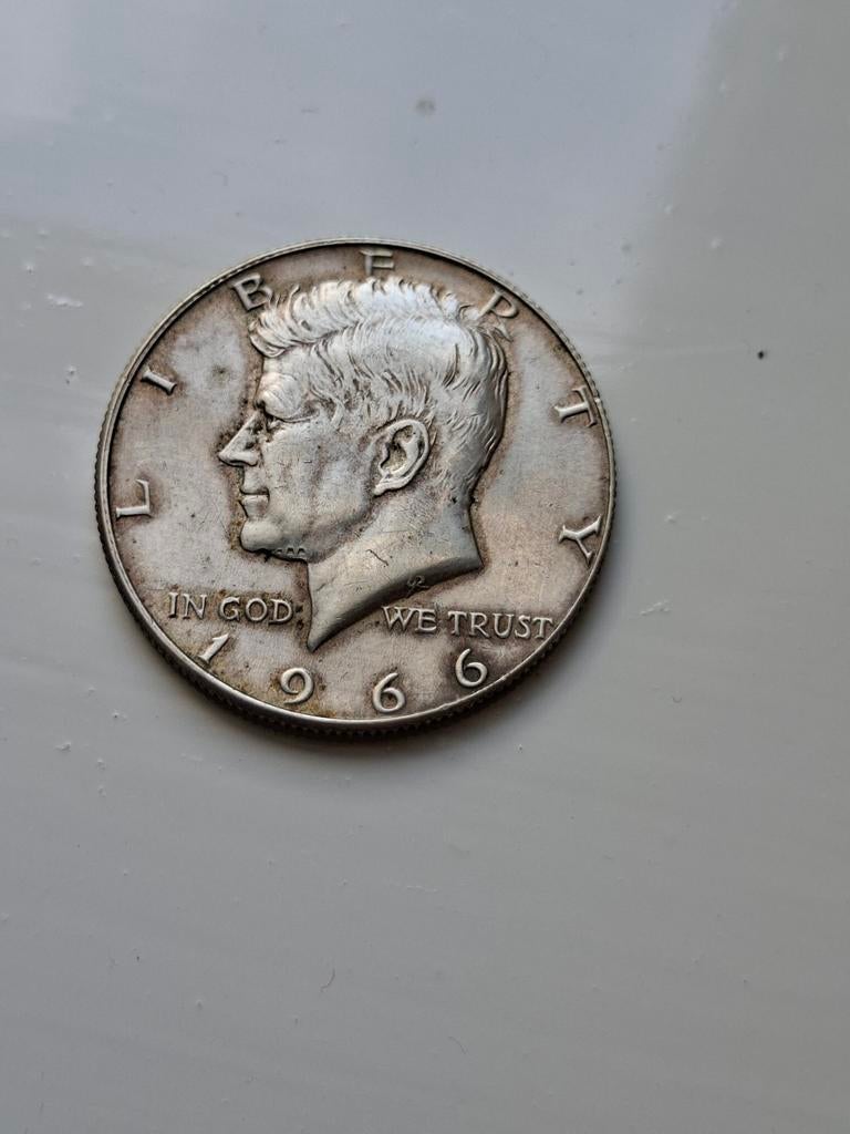 Kennedy half dollar 1966, Ophalen, Noord-Amerika, Losse munt, Zilver