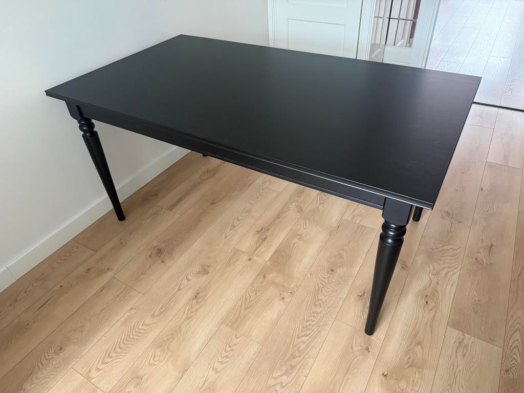 Moet snel weg! Ikea Ingatorp uitschuif eettafel, Ophalen, 200 cm of meer, 50 tot 100 cm, Zo goed als nieuw