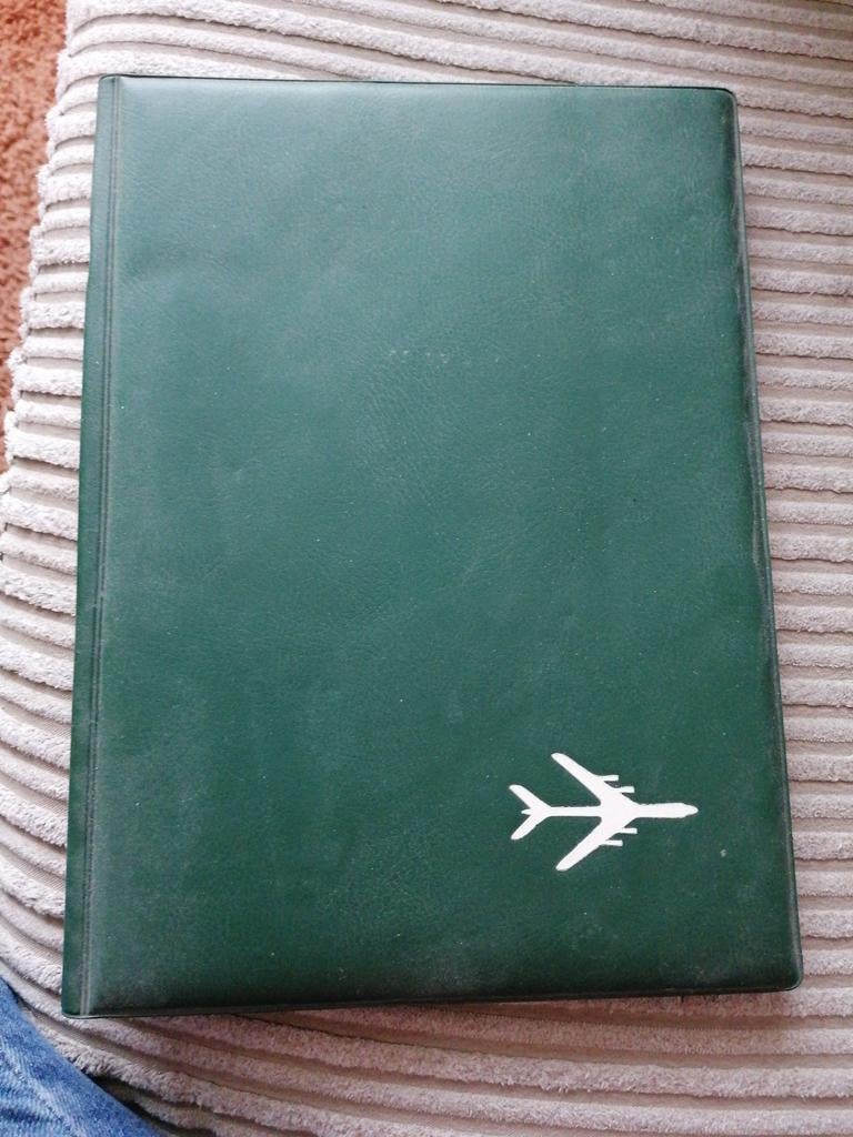 Vintage Aerofina Luchtpost Papier Map met Vliegtuig, Ophalen of Verzenden, Gebruikt, Overige typen