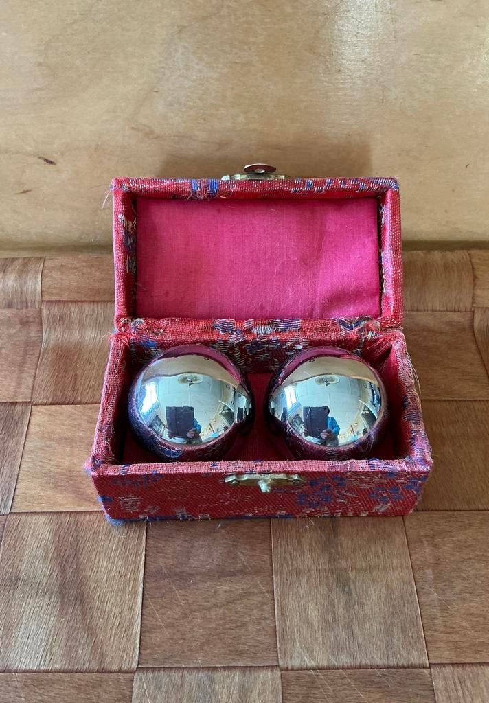 2 Baoding-ballen Chinese gezondheidskogels / meridiaankogels, Ophalen of Verzenden