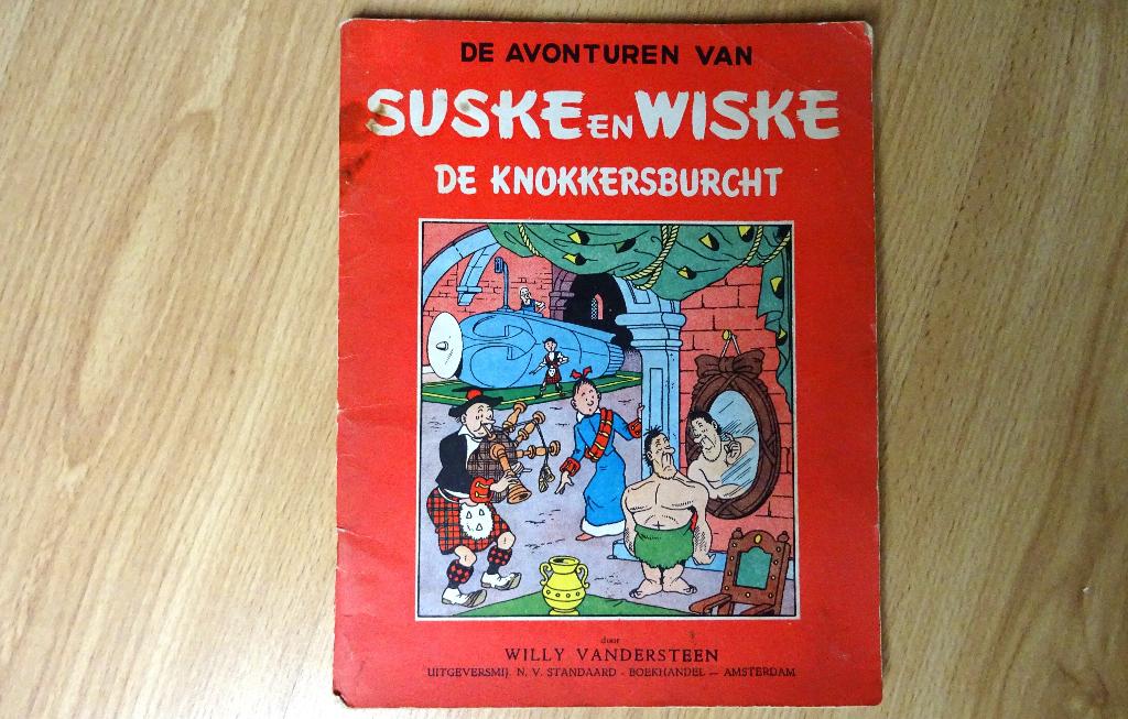 Suske en Wiske 11, de Knokkersburcht, 2e druk 1958., Eén stripboek, Ophalen of Verzenden, Gelezen