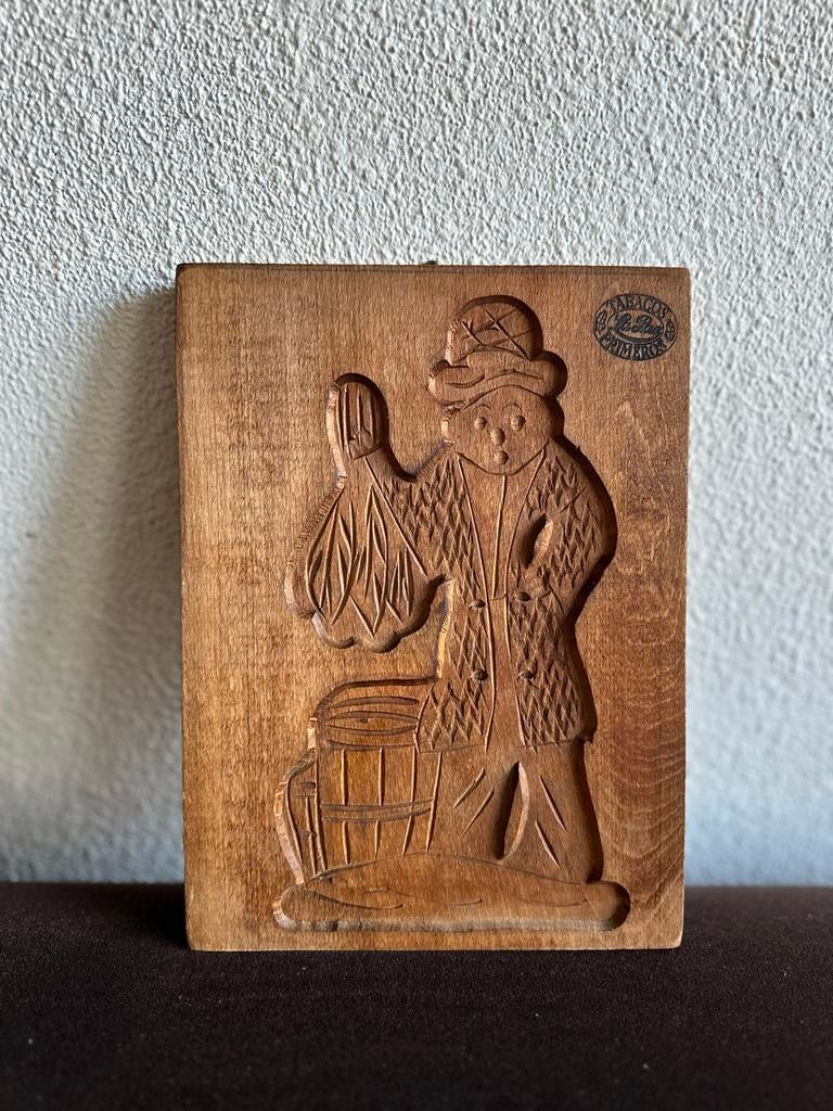 Antieke speculaasplank met Tabacos La Paz merkteken, Antiek en Kunst, Antiek | Keukenbenodigdheden, Ophalen of Verzenden