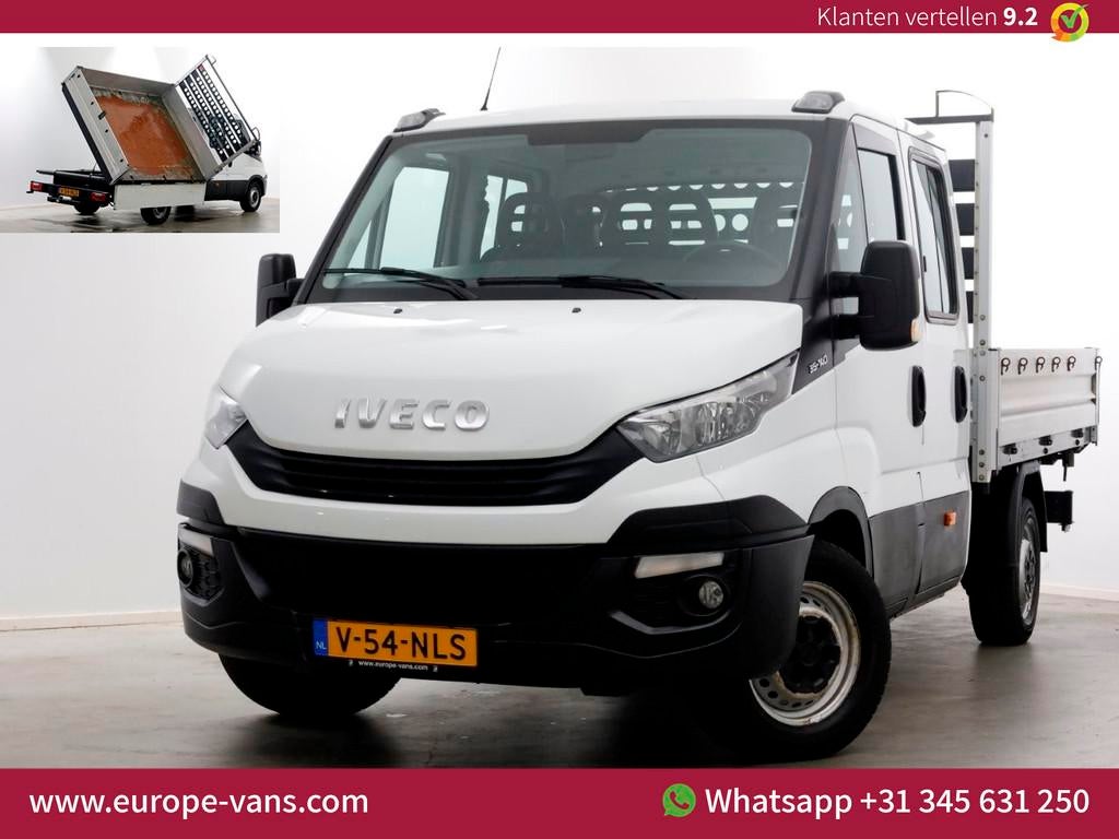 Iveco Daily 35S14 316pk E6 L2H1 D.C. 3-Zijdige Kipper Airco/, Auto's, Bestelauto's, Gebruikt, Euro 6, Iveco, 7 stoelen