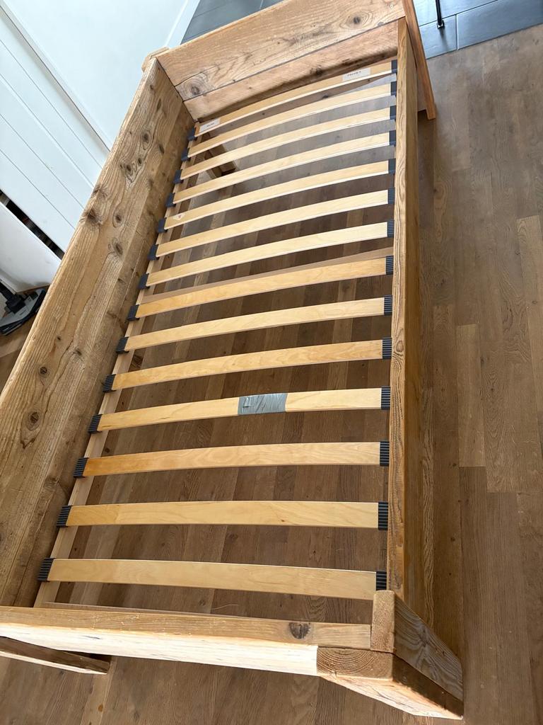 Bed 90x200, Kinderen en Baby's, 85 tot 100 cm, Gebruikt, 180 cm of meer, Ophalen