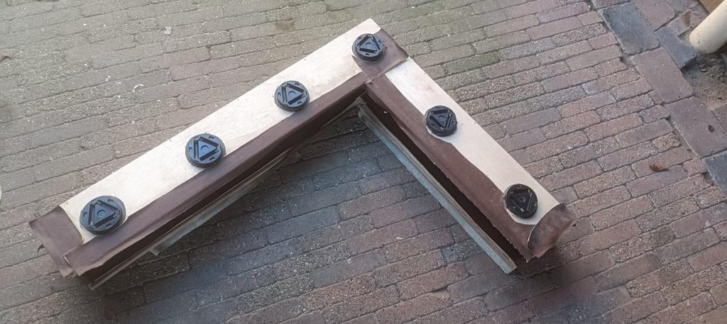 Zelfgemaakt vitrine kastje - uniek en handig, Huis en Inrichting, Kasten | Vitrinekasten, Gebruikt, Minder dan 100 cm, Minder dan 50 cm