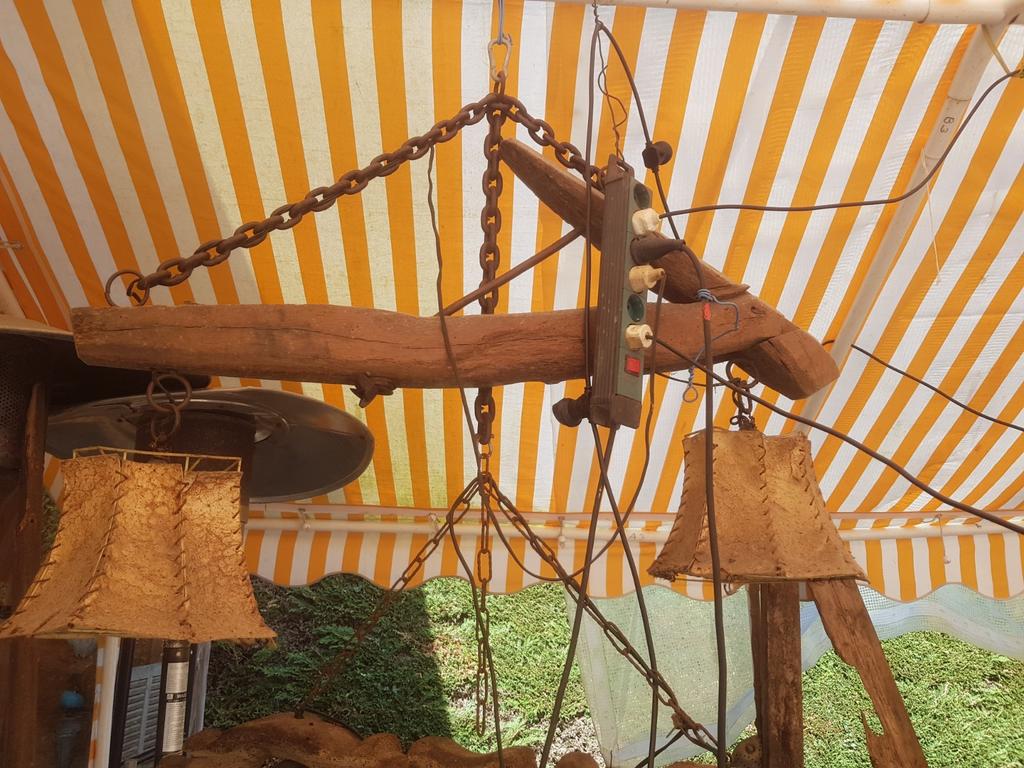 Oude lampen van bijv ossenjuk, Ophalen of Verzenden, Minder dan 50 cm