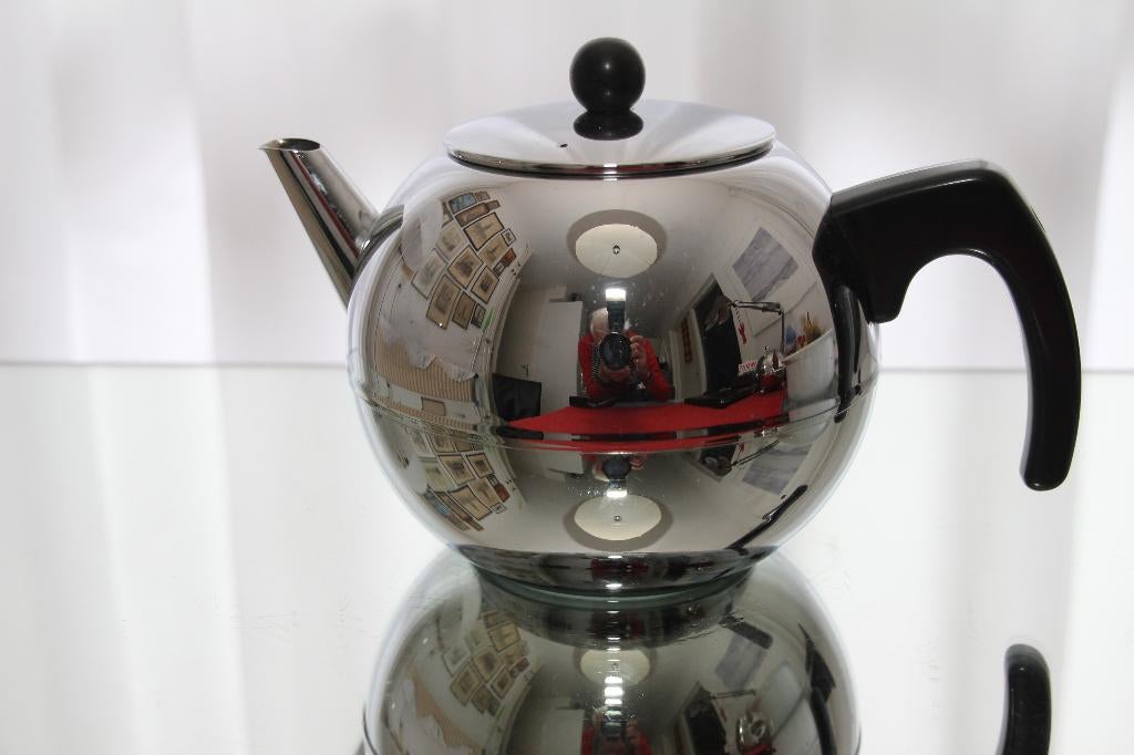 Dubbelwandige Bredemeijer theepot, Huis en Inrichting, Keuken | Keukenbenodigdheden, Zo goed als nieuw, Bredemeijer, Ophalen