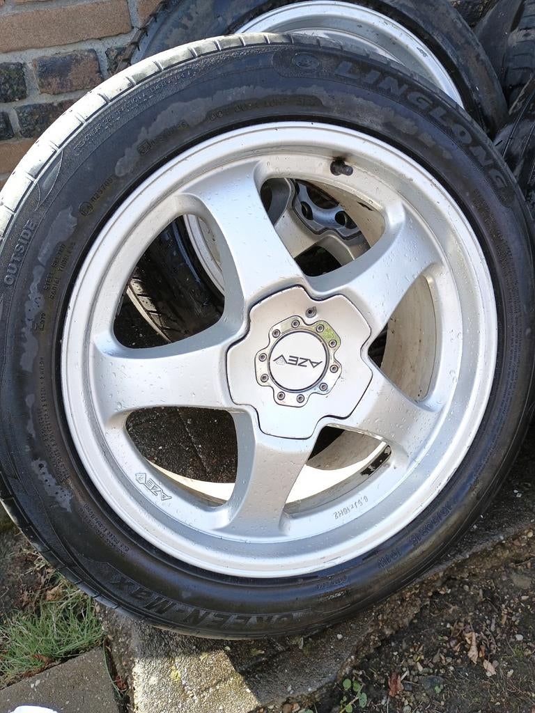 Azev 18 x 8.5 Bridgestone Dueler en  255/45/18 potenza, Nieuw, Ophalen of Verzenden, 235 mm, Band(en)