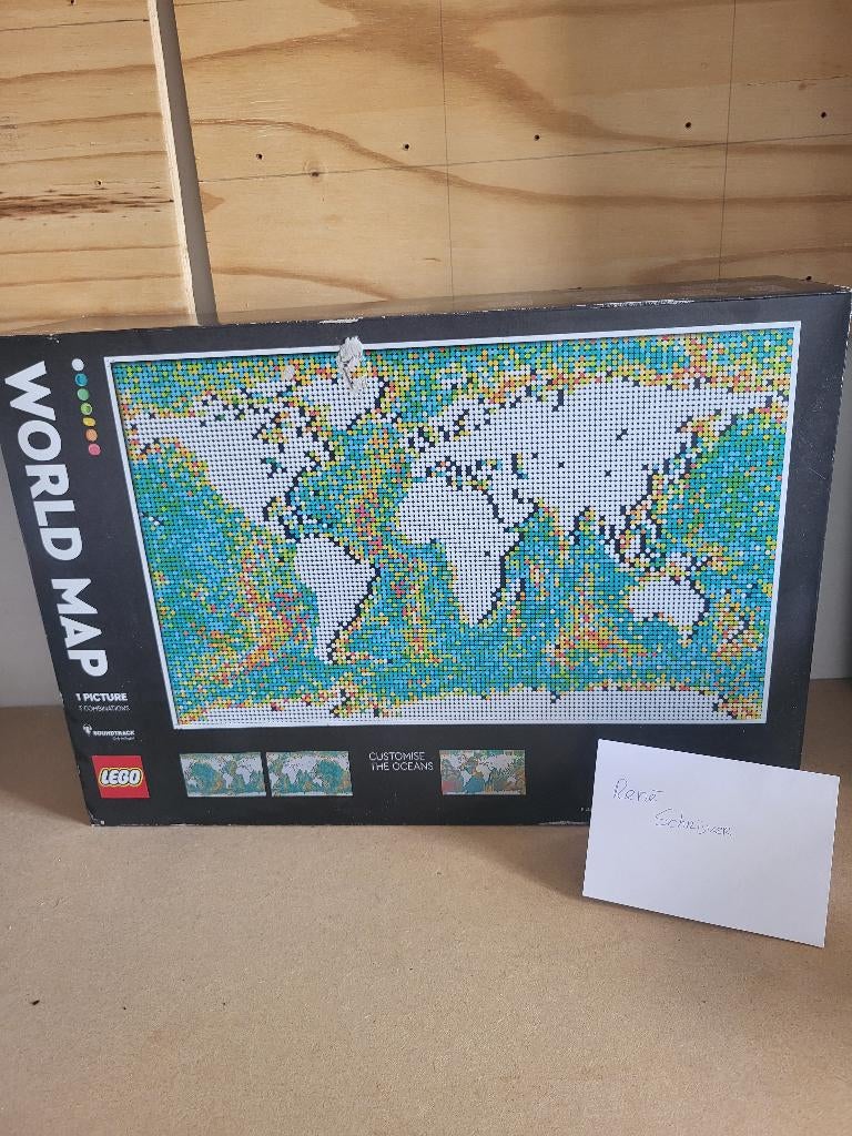Lego 31203 Art Worldmap / Wereldkaart, Kinderen en Baby's, Speelgoed | Duplo en Lego, Zo goed als nieuw, Lego, Complete set, Inclusief instructies