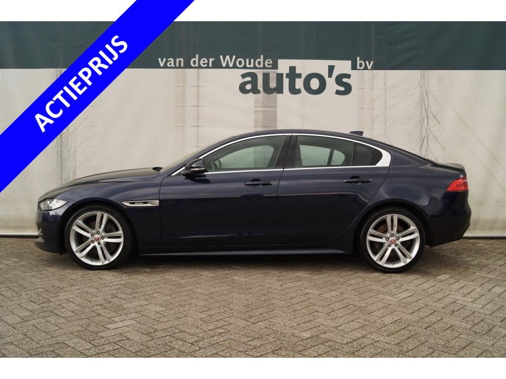 Jaguar XE 2.0T 200pk Automaat R-Sport -NAVI-ECC-PDC-, Auto's, Jaguar, Automaat, Euro 6, 4 cilinders, Blauw