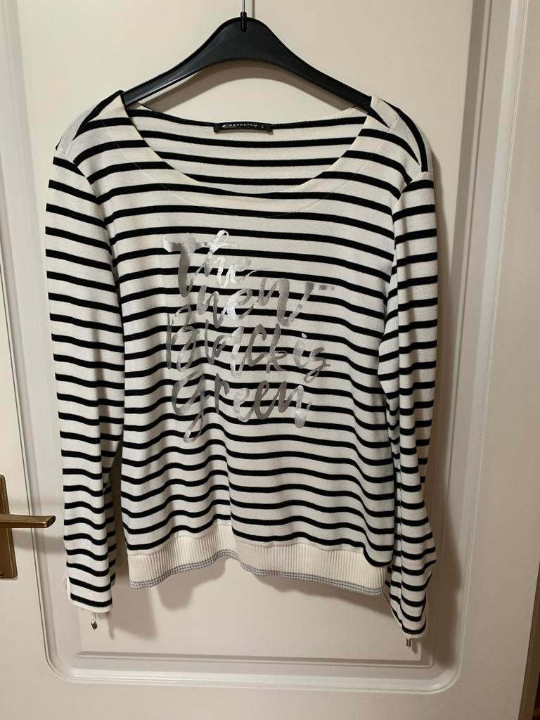 Expresso Gestreepte trui met strikdetails -Zo goed als nieuw, Kleding | Dames, Truien en Vesten, Zo goed als nieuw, Maat 38/40 (M)