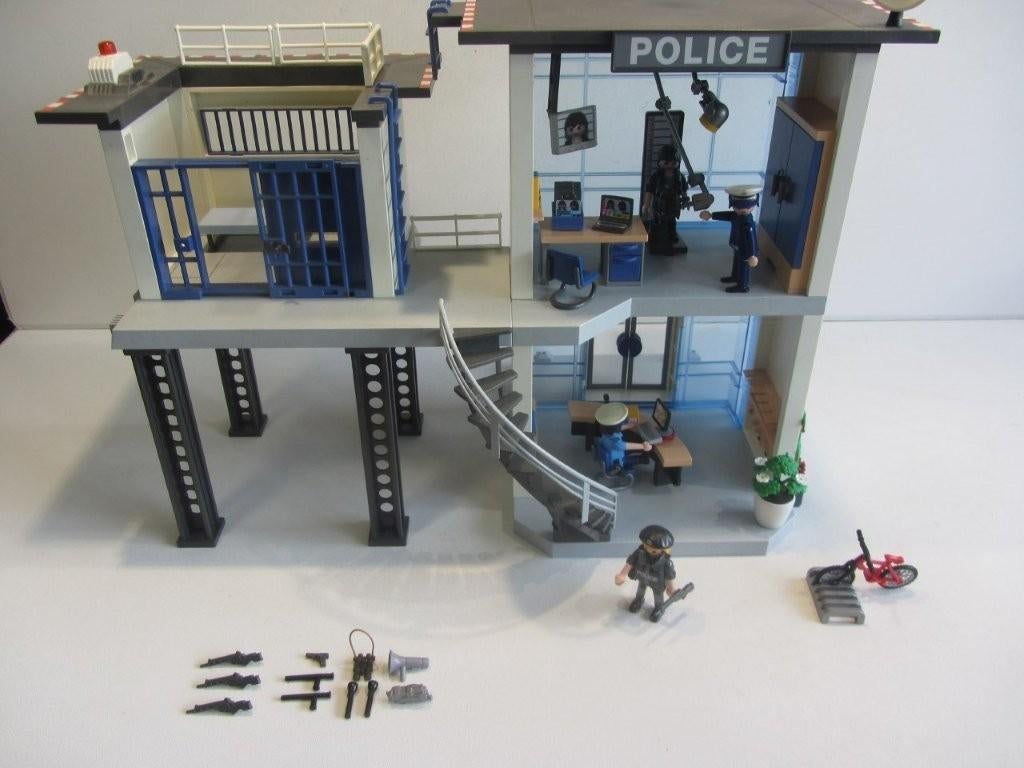 Playmobil Politiebureau met alarm – 5176, Kinderen en Baby's, Speelgoed | Playmobil, Ophalen of Verzenden, Gebruikt, Los playmobil