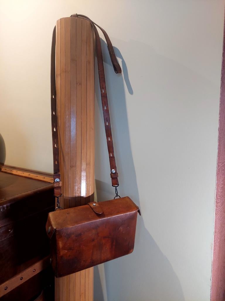 Originele Zwitserse Leren Militaire Tas, Verzamelen, Ophalen of Verzenden, Landmacht, Nederland, Overige typen