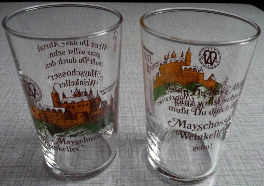 Mayschosser Weinkeller / wijnglazen (ongebruikt), Verzamelen, Glas en Borrelglaasjes, Ophalen of Verzenden, Zo goed als nieuw