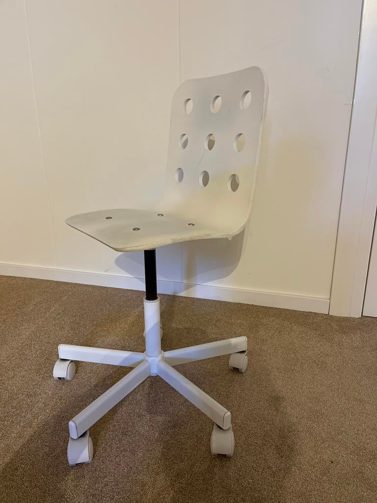 Witte Kinderbureaustoel, Ophalen, Gebruikt, Wit, Bureaustoel