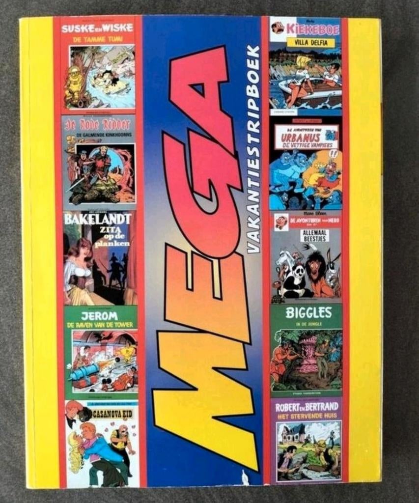 Mega stripboek: 10 hele stripverhalen; zie foto omschrijving, Gelezen, Eén stripboek, Ophalen of Verzenden, Diverse tekenaars en schrijvers