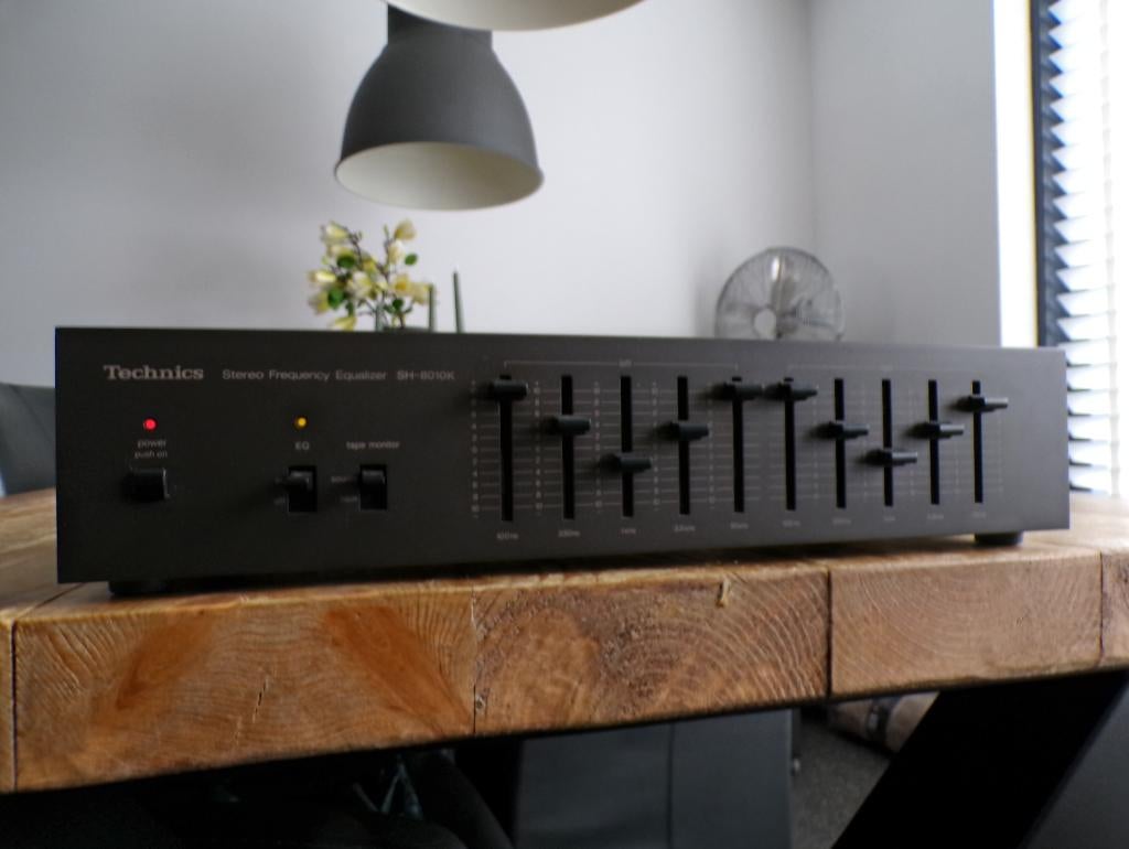 Vintage Technics 10bands stereo frequency equalizer SH-8010K, Ophalen of Verzenden, Gebruikt, Audio