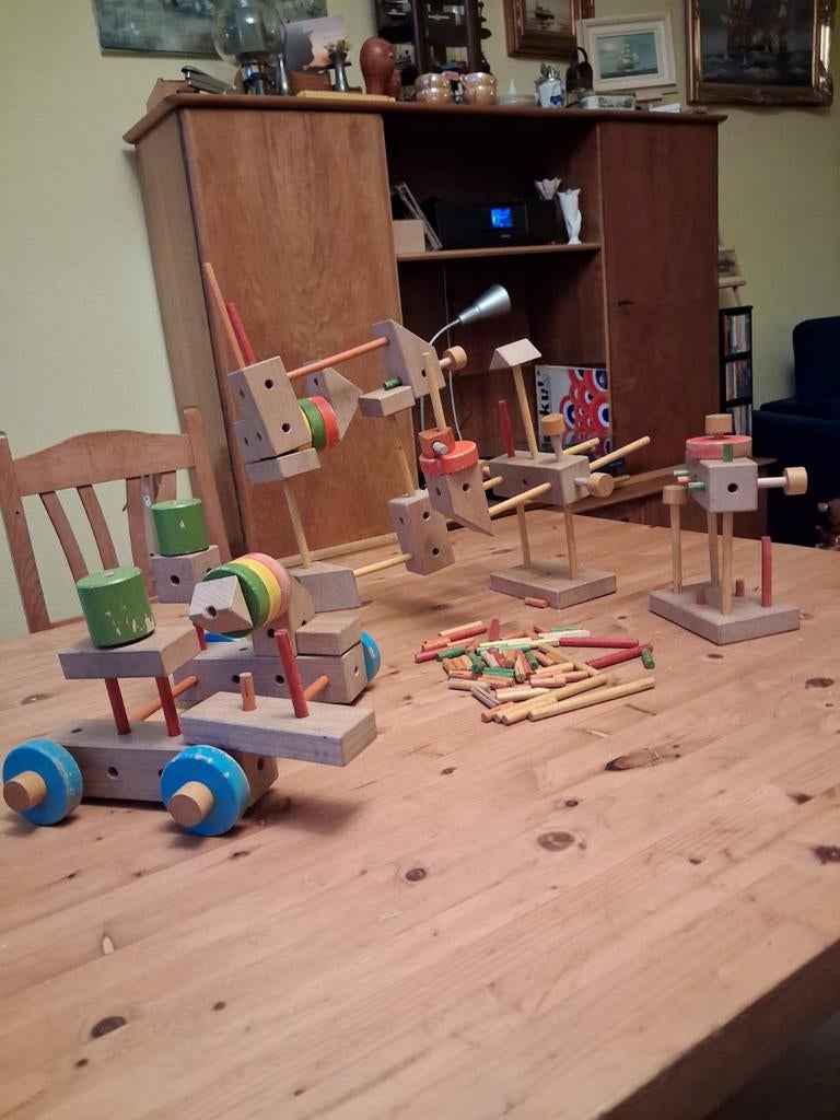 Matador houten constructie speelgoed, Ophalen of Verzenden, Gebruikt