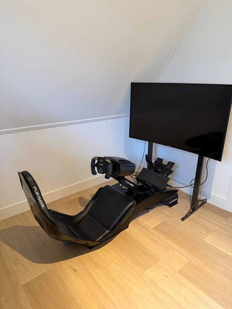 Playseat + Fanatec F1 racestuur + wheelbase + pedalen, Ophalen, Gebruikt