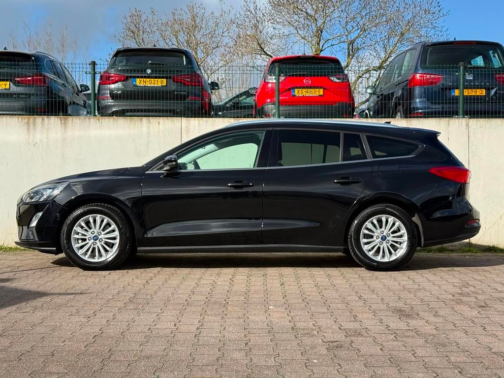 Ford Focus Wagon 1.0 EcoBoost Titanium X Business/AUTOMAAT/C, 1328 kg, Gebruikt, Adaptive Cruise Control, Zwart