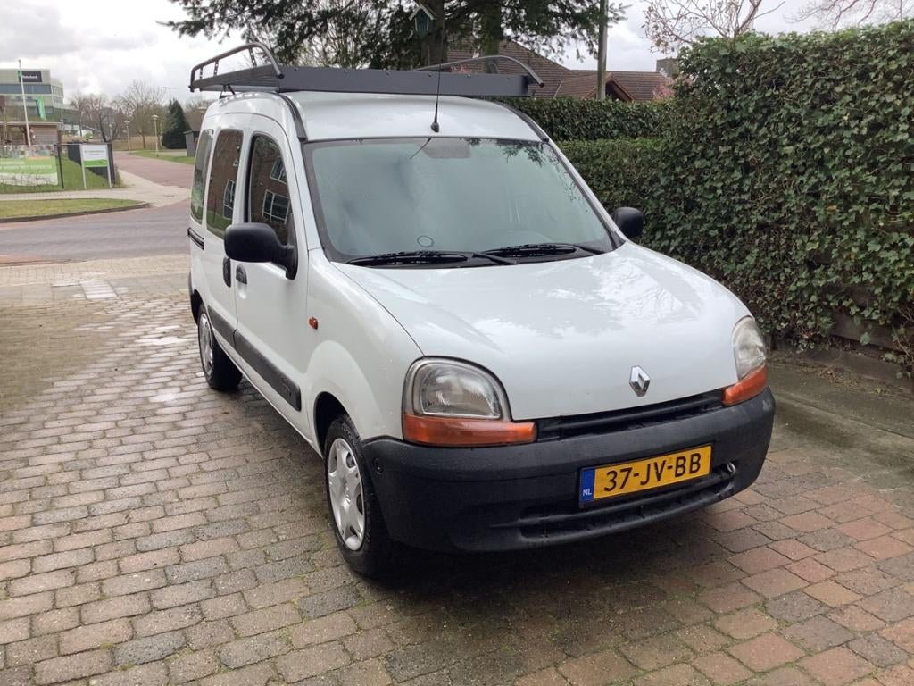 Renault Kangoo 1.4  Priv. Aut.  BJ. 2002 Wit, Auto's, 74 pk, 4 cilinders, 1055 kg, Origineel Nederlands