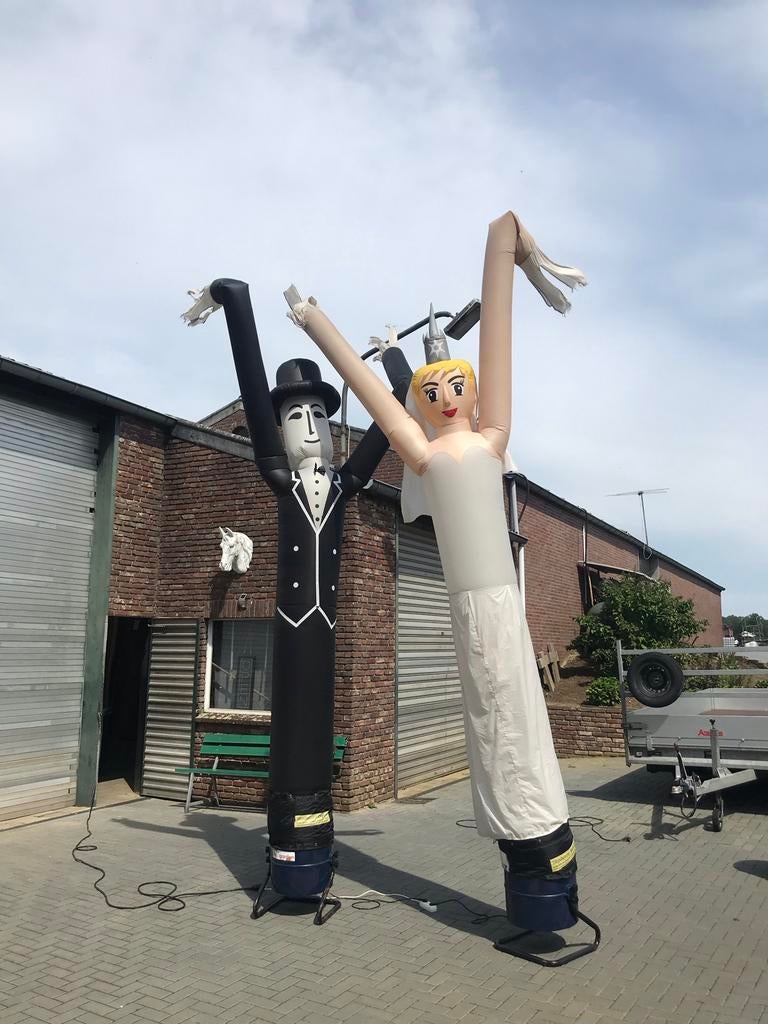 Skydancers huren tubes skytube bruiloft opblaas figuur bruid, Ophalen of Verzenden, Gebruikt, Feestartikel, Overige