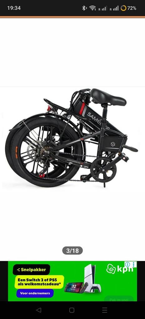 Nieuwe opvouwbare elektrische fiets - Ongebruikt!, Fietsen en Brommers, Elektrische fietsen, Overige merken, Nieuw, Ophalen of Verzenden