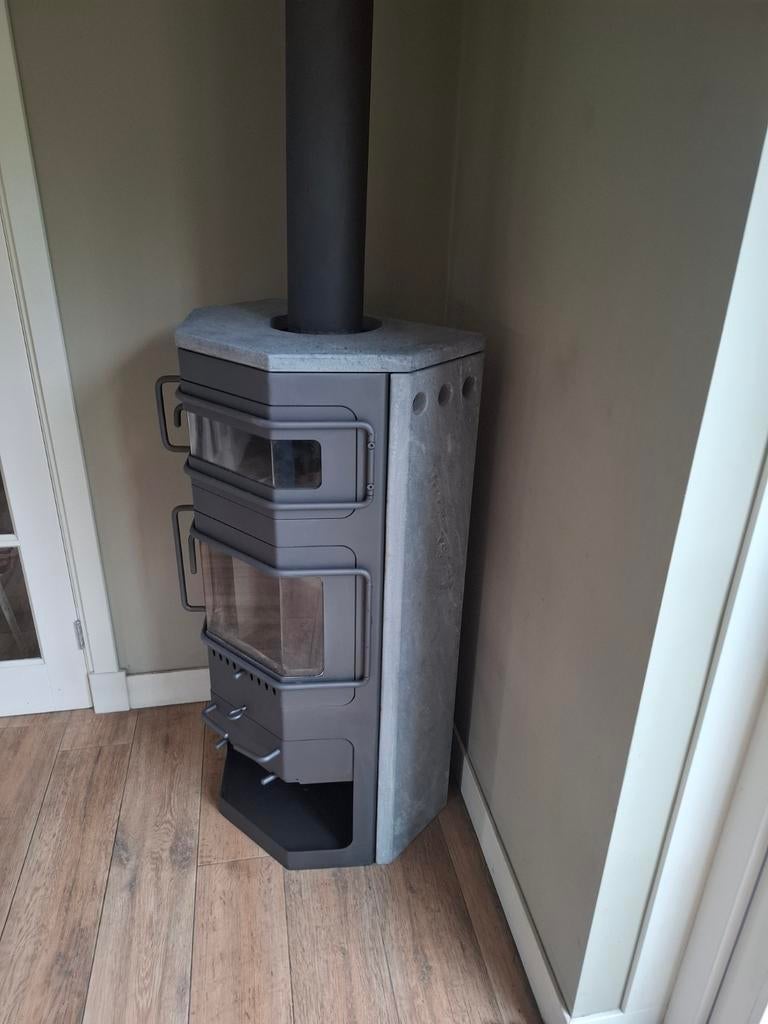 Abc Deense speksteenkachel met bakoven, Huis en Inrichting, Kachels, Ophalen, Gebruikt, Hout, Houtkachel