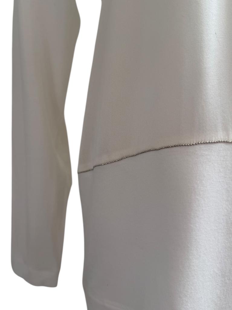 Le Tricot Perugia shirt lange mouw M, Kleding | Dames, Maat 38/40 (M), Wit, Ophalen of Verzenden, Zo goed als nieuw