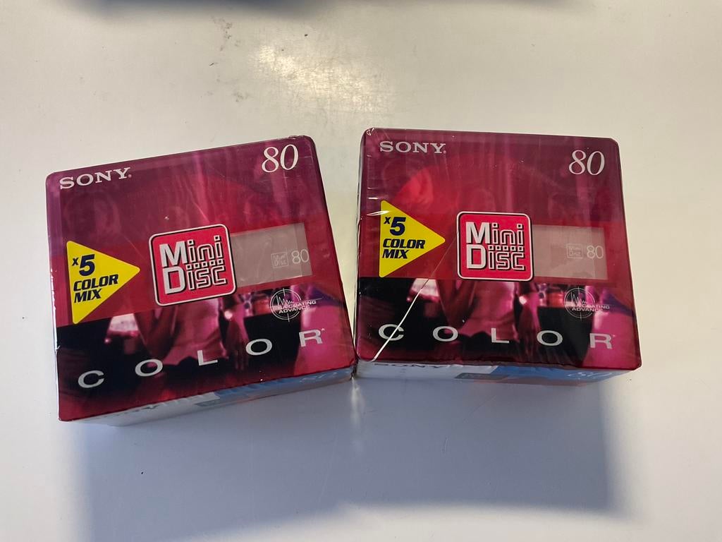 Minidisc’s 10X SONY NIEUW IN VERPAKKING  COL.COL 80 minuten, Ophalen of Verzenden
