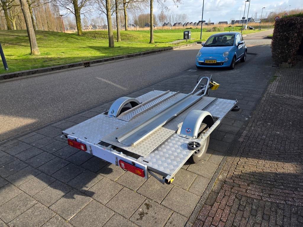 Motortrailer / motoraanhanger. Kantelbaar. Geremd, Ophalen of Verzenden, Gebruikt