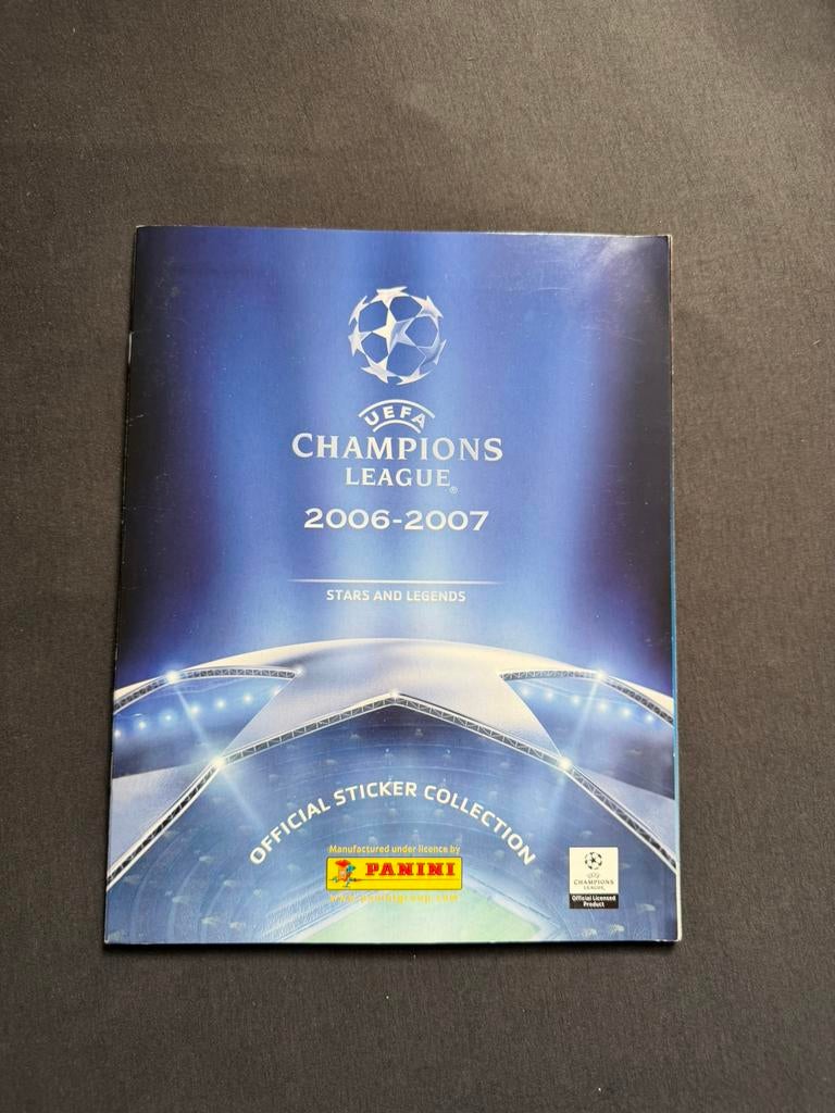 Champions League 2006/2007 Panini album, Boeken, Ophalen of Verzenden, Zo goed als nieuw, Plaatjesalbum