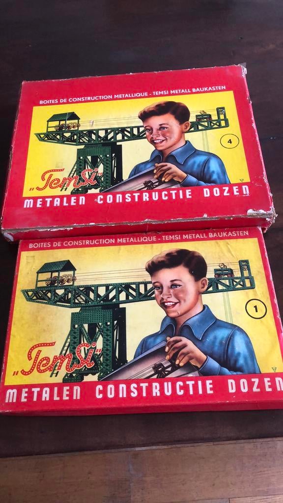 Temsi 2 metalen constructie dozen, Ophalen of Verzenden