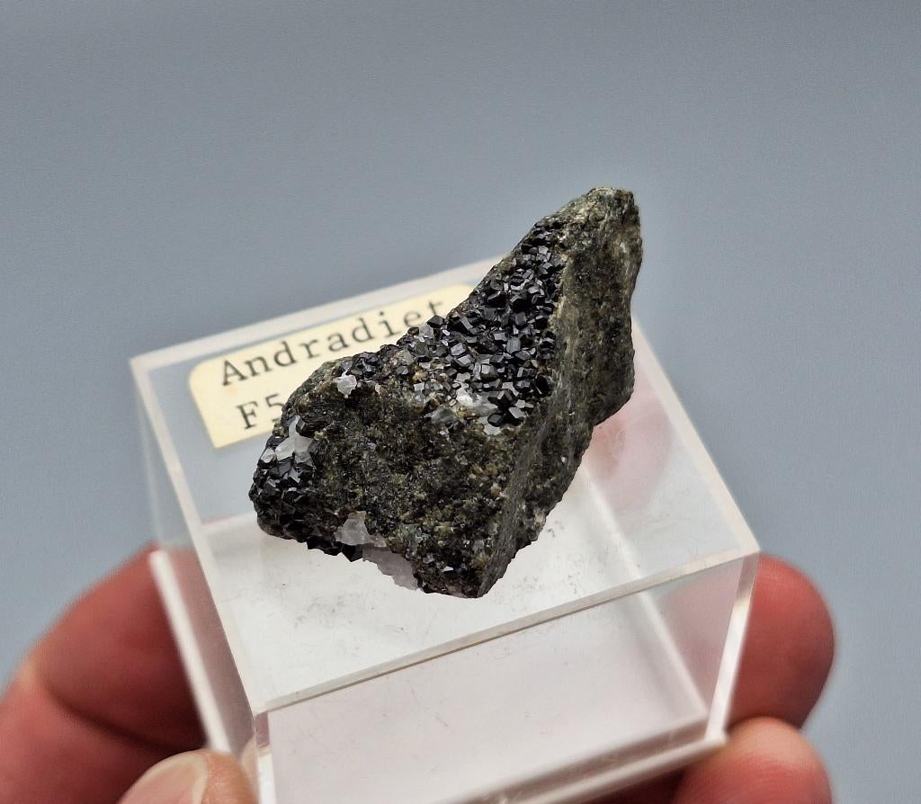 Andradiet - Kleva Guva Tunnel, Norberg, Zweden, Ophalen of Verzenden, Mineraal