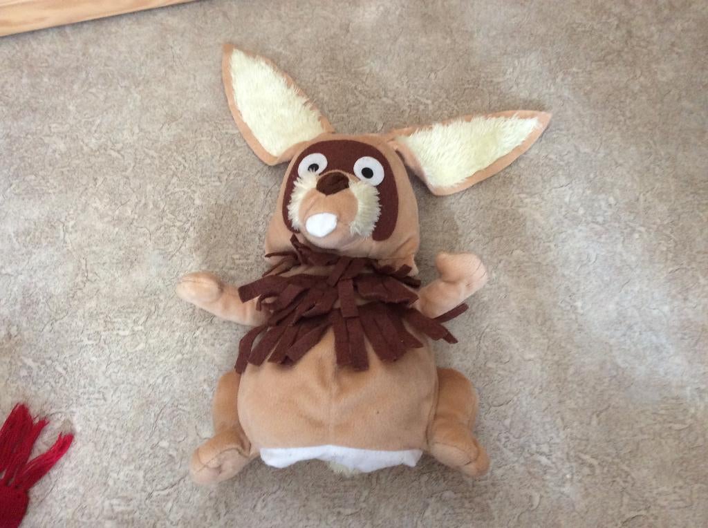 Fabeltjeskrant handpop Zoef de Haas. 28 cm, Ophalen of Verzenden, Gebruikt, Overige typen