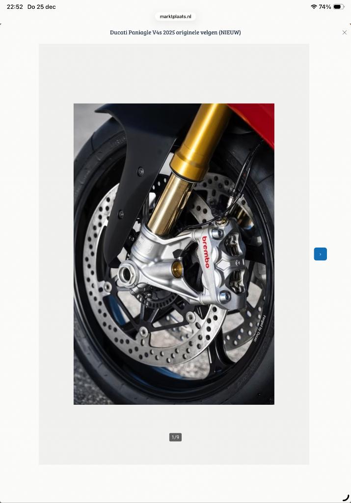 Ducati Paniagle V4s 2025 originele velgen (NIEUW), Motoren, Onderdelen | Ducati, Ophalen, Nieuw